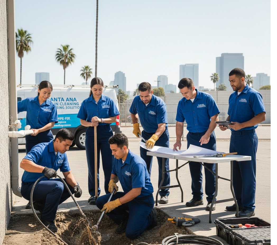 Our professional plumbing team in Santa Ana